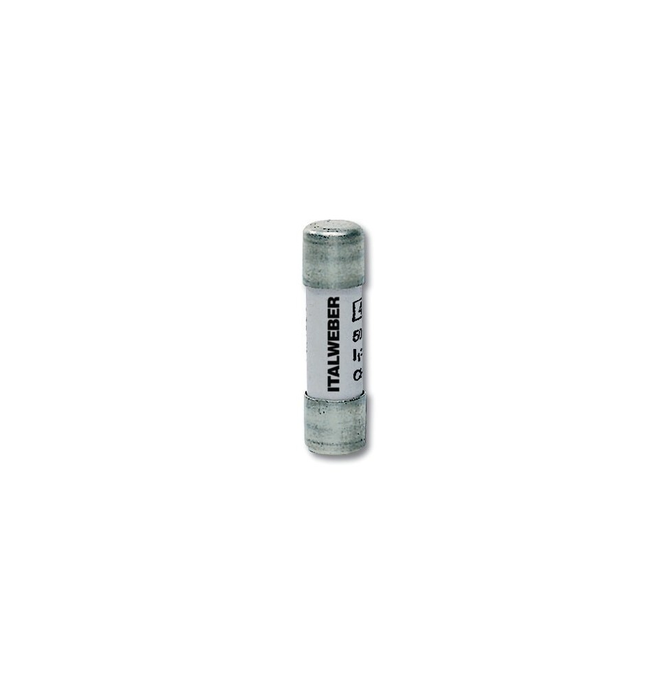 Fusibile in ceramica cilindrico CH10  misura 10,3X38 mm 8A ITALWEBER