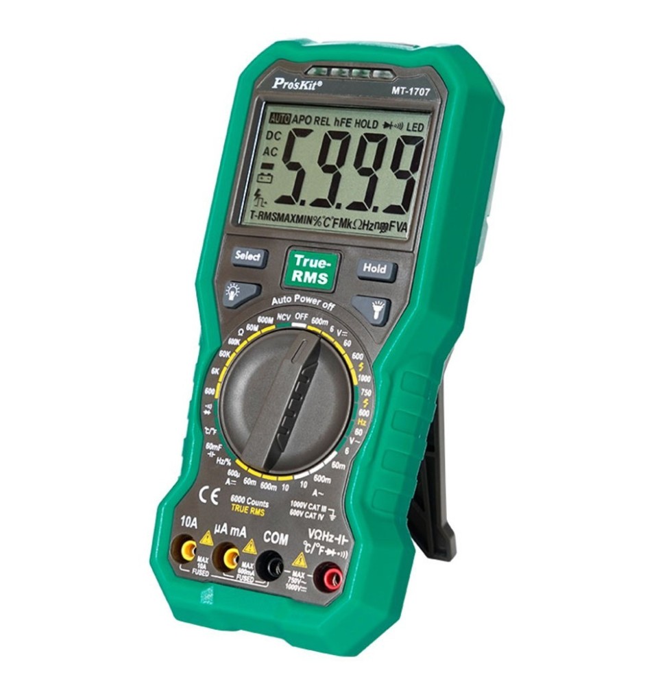 Tester Digitale con TRMS (Vero Valore Efficace) con autorange MT-1707 GBC 49P01115