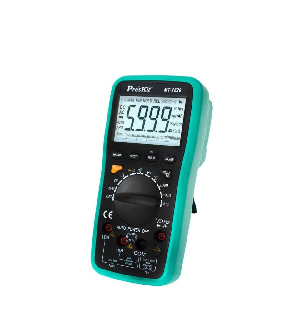Multimetro Doppio Display Pro'sKit MT-1820 con Interfaccia USB