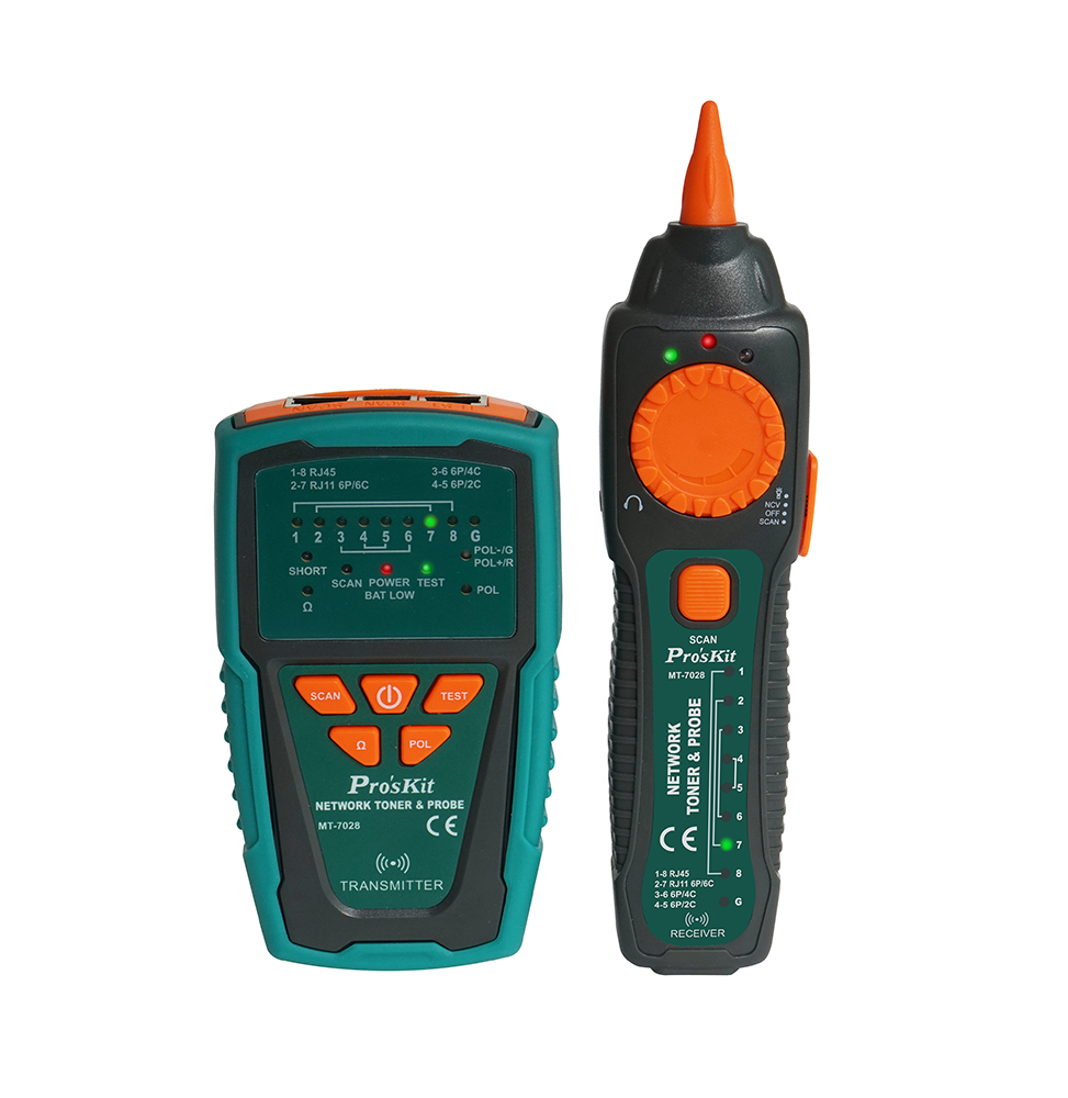 Pro'sKit MT-7028 Kit Tracciatore Cavi di Rete e Sonda