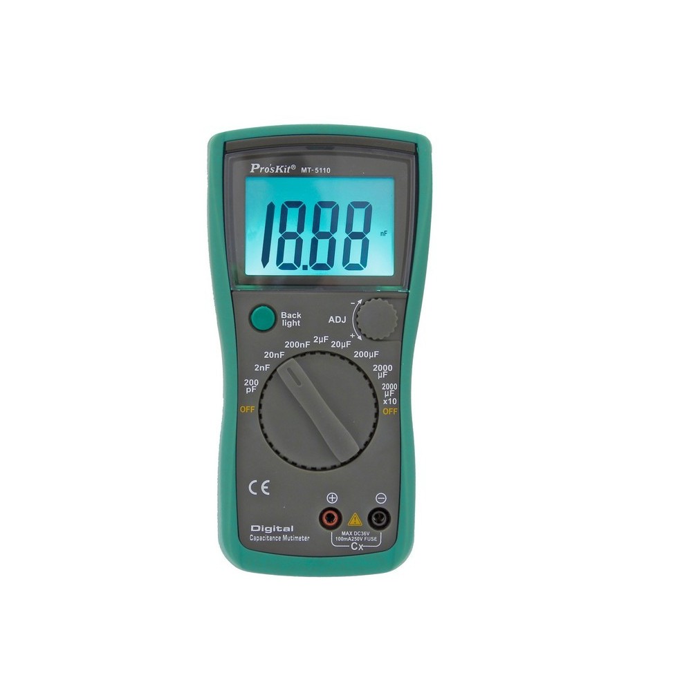 Capacimetro Digitale Pro'sKit MT-5110 (0.1pF - 20000uF)