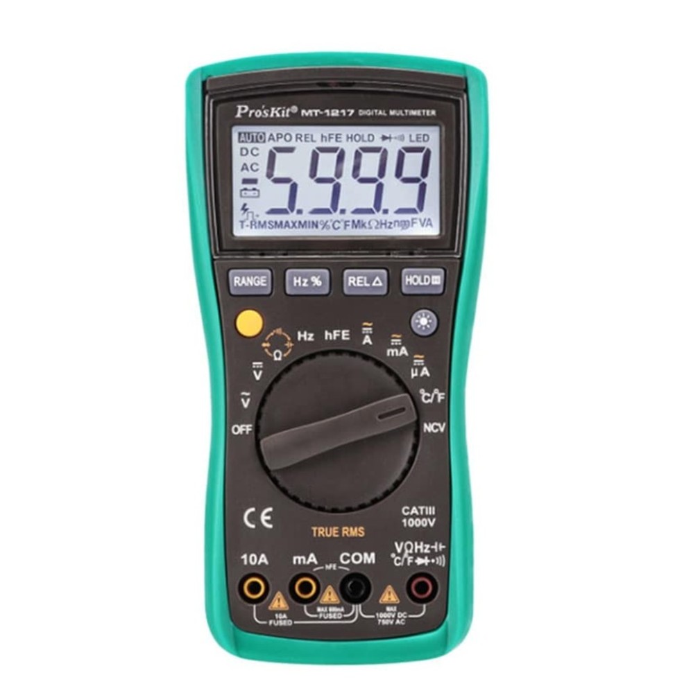 Multimetro Digitale True RMS Pro'sKit MT-1217 3 56