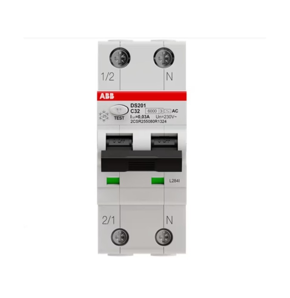 Differenziale Magnetotermico 32A 30mA Classe AC 6kA 1P+N ABB DS201C32AC30