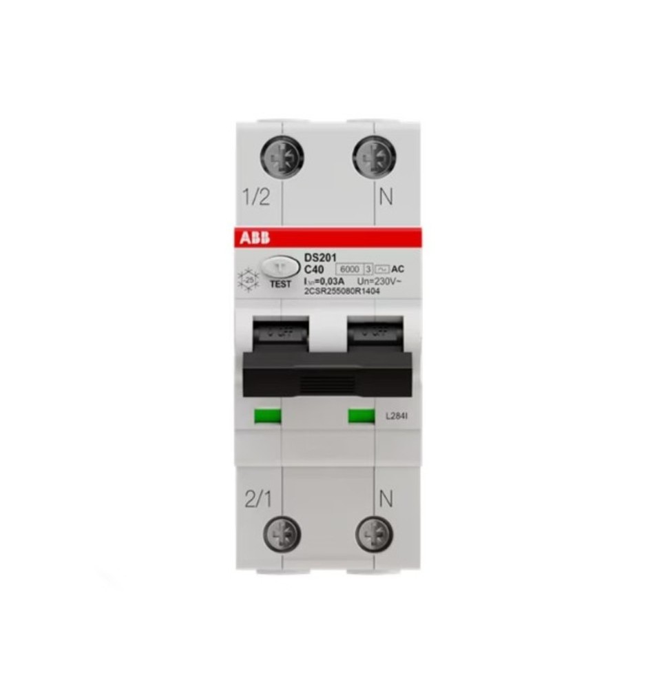 Differenziale Magnetotermico 40A 30mA Classe AC  6kA 1P+N ABB DS201C40AC30