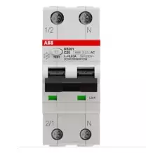 Differenziale Magnetotermico 25A 30mA Classe AC  6kA 1P+N ABB DS201C25AC30