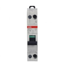 Interruttore Automatico Magnetotermico 1 Polo+N 16A 4,5kA ABB SN201LC16