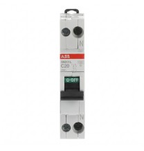 Interruttore Automatico Magnetotermico 1 Polo+N 20A 4,5kA ABB SN201LC20