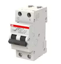 Interruttore differenziale magnetotermico 16A 30mA Classe AC  4,5kA 1 Polo + N ABB DS201LHC16AC30