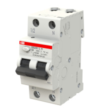 Interruttore differenziale magnetotermico 6A 30mA Classe AC  4,5kA 1 Polo + N ABB DS201LHC6AC30
