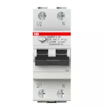 Interruttore differenziale magnetotermico 10A 30mA Classe AC  4,5kA 1 Polo + N ABB DS201LHC10AC30