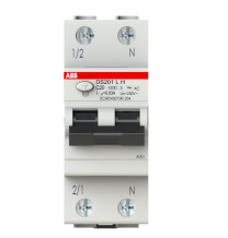 Interruttore differenziale magnetotermico 20A 30mA Classe AC  4,5kA 1 Polo + N ABB DS201LHC20AC30