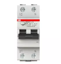 Interruttore differenziale magnetotermico 20A 30mA Classe AC  4,5kA 1 Polo + N ABB DS201LHC20AC30