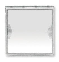 Pulsante portanome illuminabile due moduli Ave Domus 441005TP/2