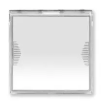 Pulsante portanome illuminabile due moduli Ave Domus 441005TP/2