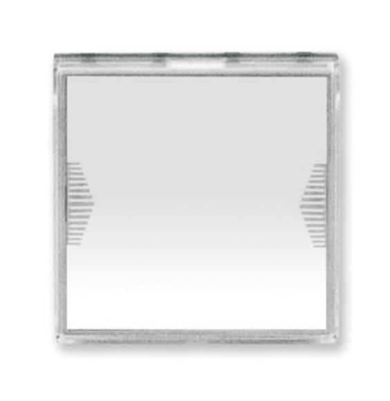 Pulsante portanome illuminabile due moduli Ave Domus 441005TP/2