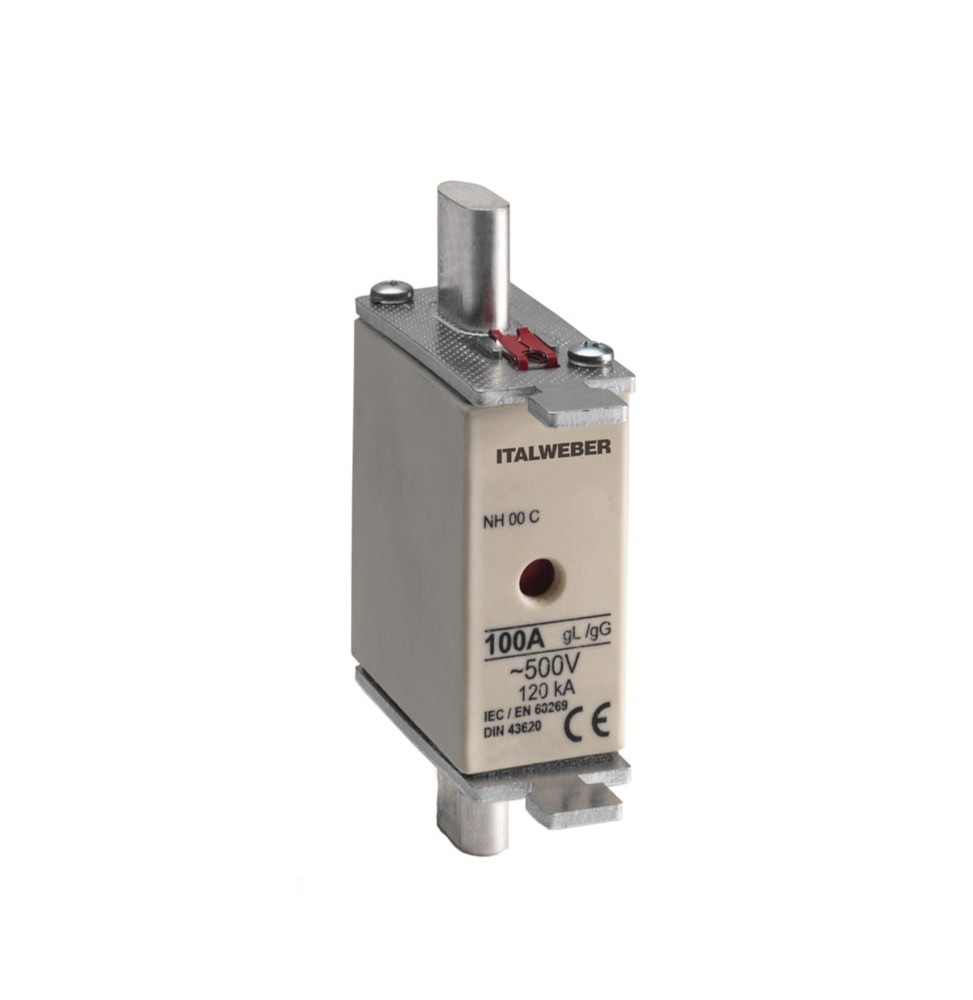Fusibile in ceramica  NH-00 160A GG 500VAC Italweber 1500160