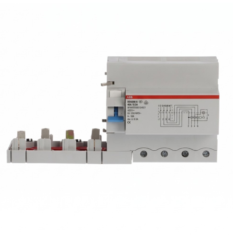 Blocco differenziale 4 Poli 100A 300mA Classe AC per serie S 800 ABB B299503