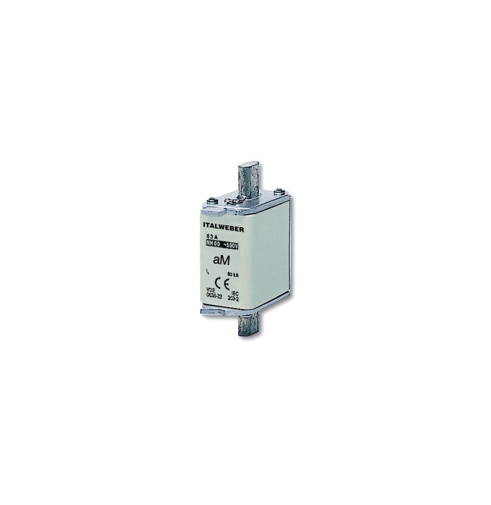 Fusibile in ceramica  NH00 63A 500V AM Italweber 1603063