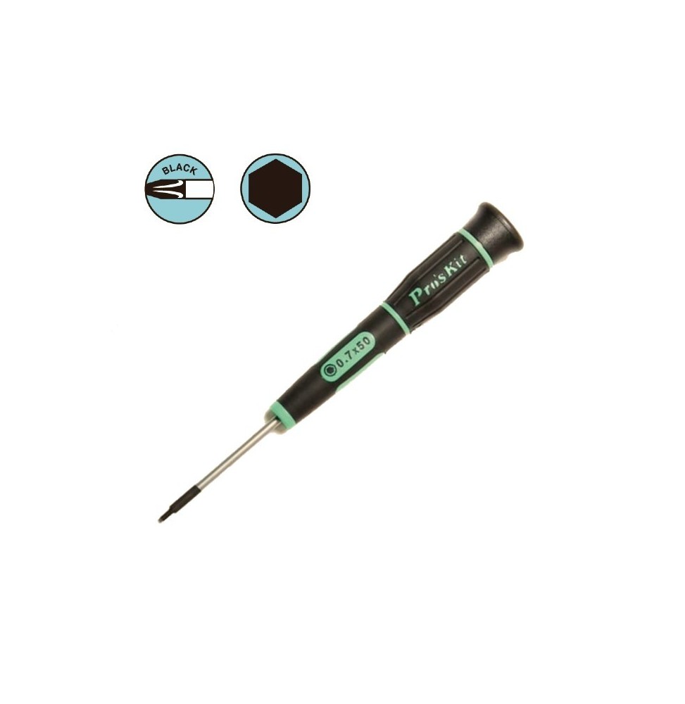 Giravite di Precisione a Punta Esagonale HEX 0.7 x 50 mm SD-081-H1 GBC