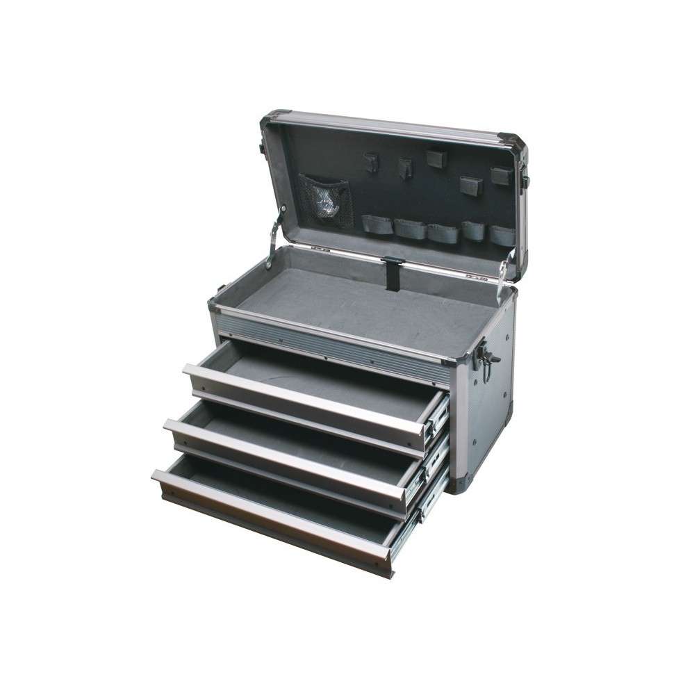 Cassettiera portautensili in alluminio a tre scomparti PRO'SKIT TC-755