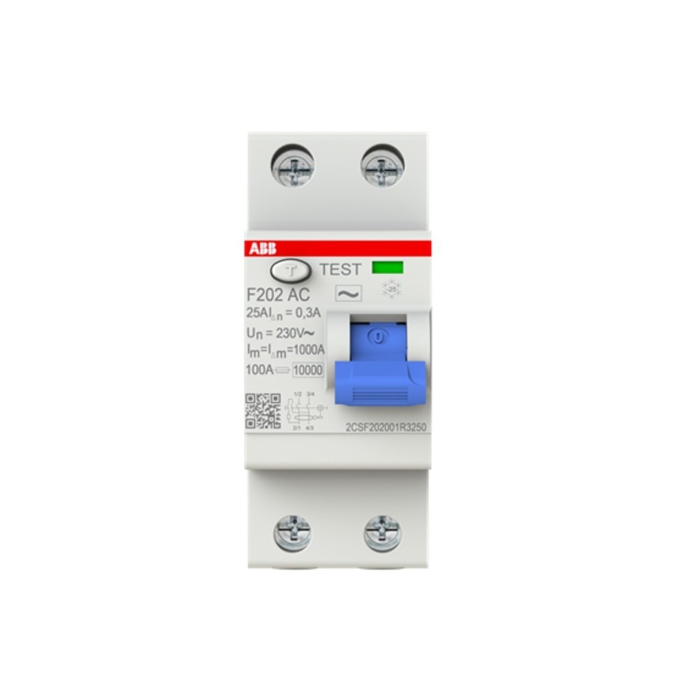 Interruttore Differenziale Puro 2 Poli Classe AC 40A 300mA ABB F427807