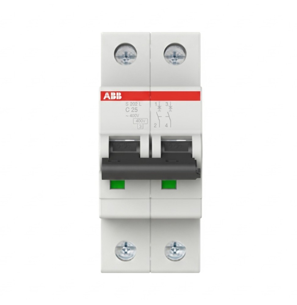 Interruttore Automatico Magnetotermico 40A 6kA 2 Poli ABB S466301