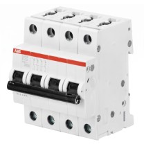 Interruttore Magnetotermico S204-D63 4 Poli 63A 6kACurva D ABB S552103