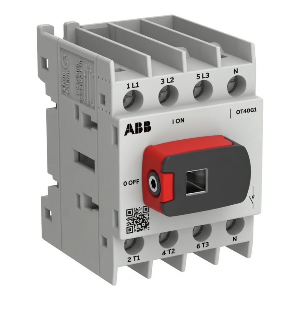 Sezionatore rotativo 4 Poli 25A con manopola Serie OTPLUS ABB OT25G1-4BSN2