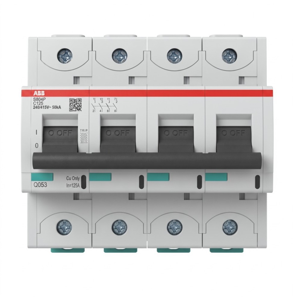 Interruttore magnetotermico alte prestazioni 125A 4 Poli 50kA S804