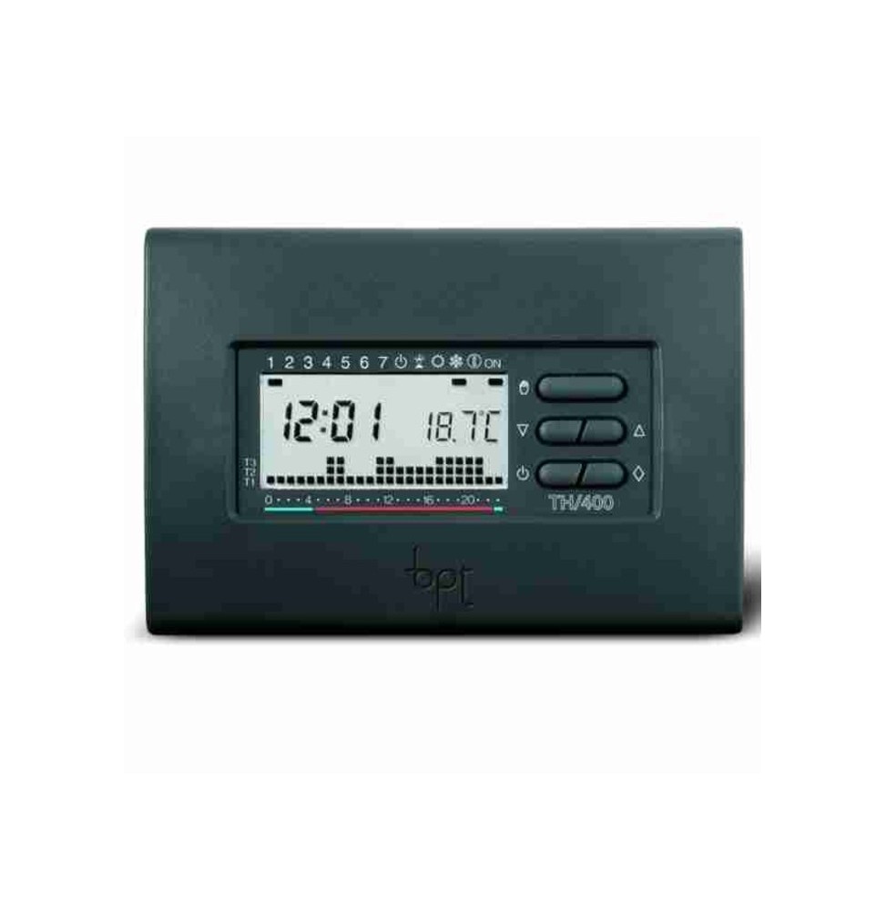 Cronotermostato Digitale Settimanale CAME BPT TH-400 Grigio Antracite