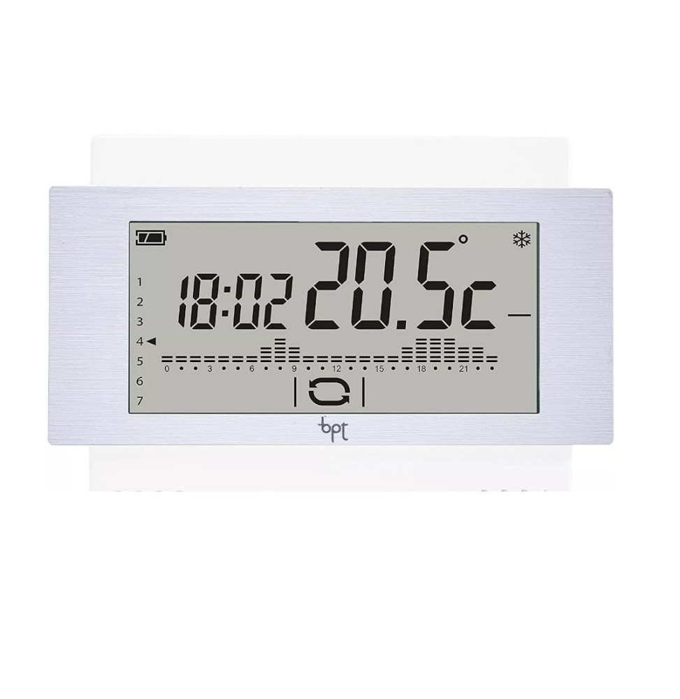 Cronotermostato Touch-Screen Settimanale CAME BPT TH500 Bianco 230V da Parete
