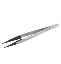 Pinzette di precisione con punta morbida antistatica Pros'Kit TZ-300A