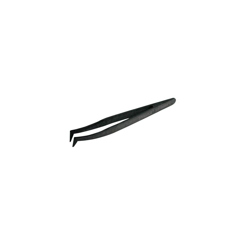 Pinzetta di Precisione a Punta Curva Pros'Kit TZ-100B