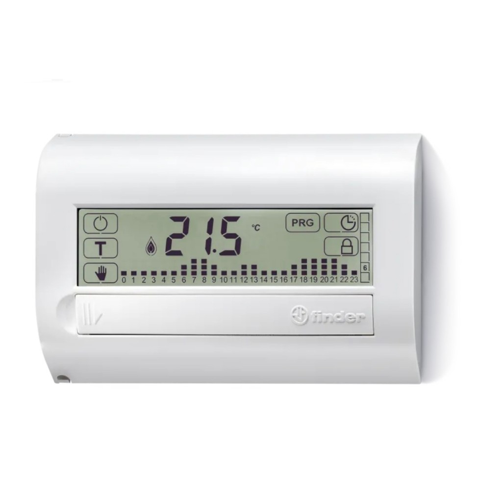 Cronotermostato Settimanale Finder Touch Basic Bianco 1C7190030007