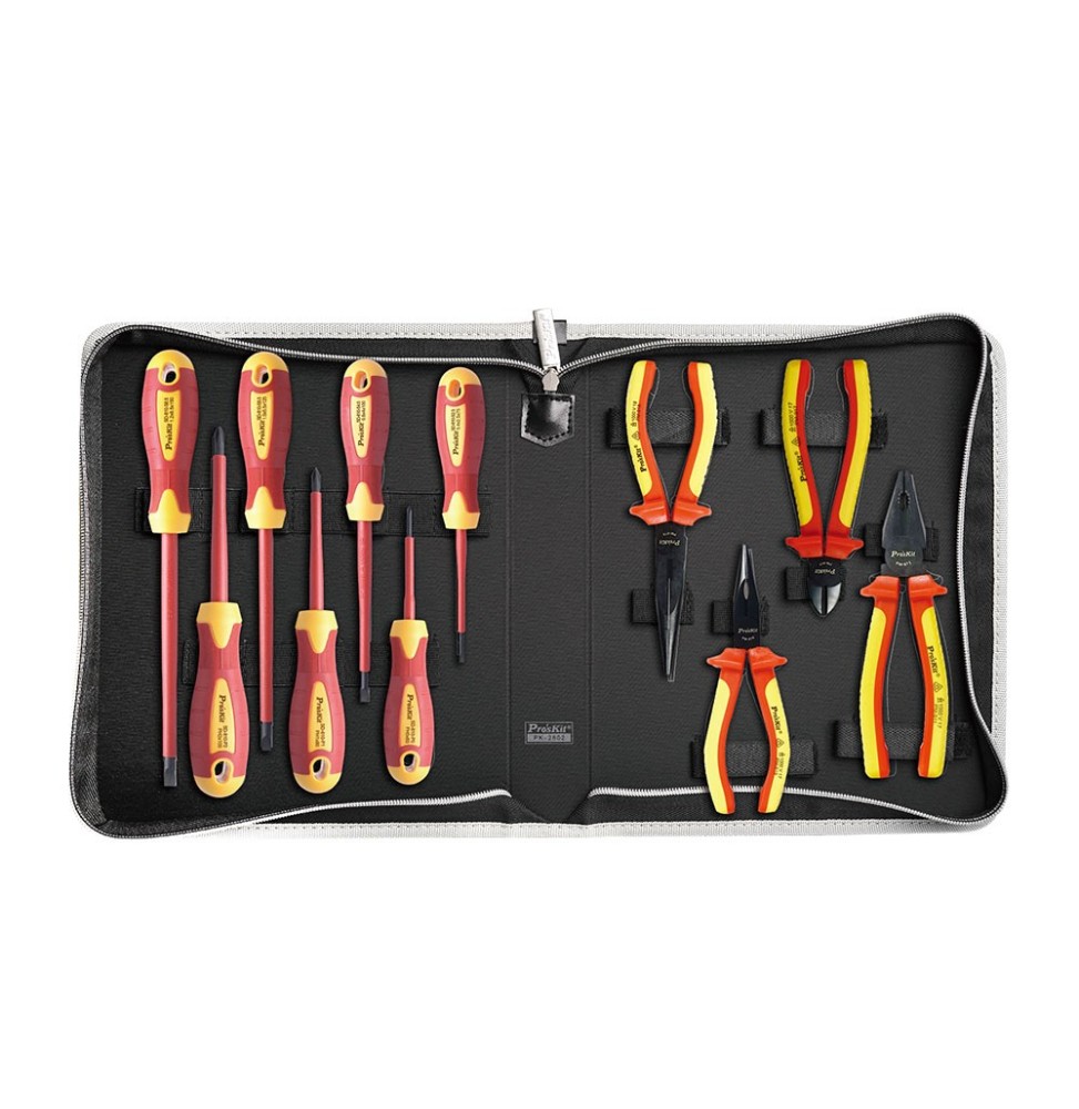 Kit 11 Utensili Isolati 1000V VDE Pros'Kit PK-2802