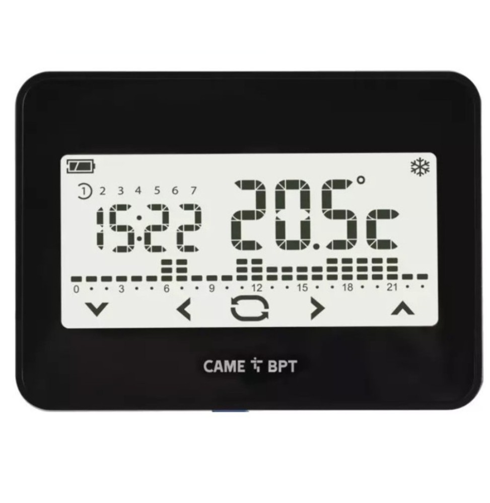 Cronotermostato Touch Screen da Parete Nero CAME BPT TH550