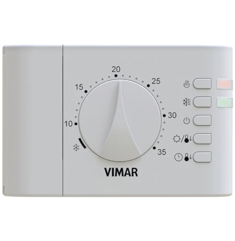 Termostato Elettronico a Parete Vimar 02900.1 Bianco