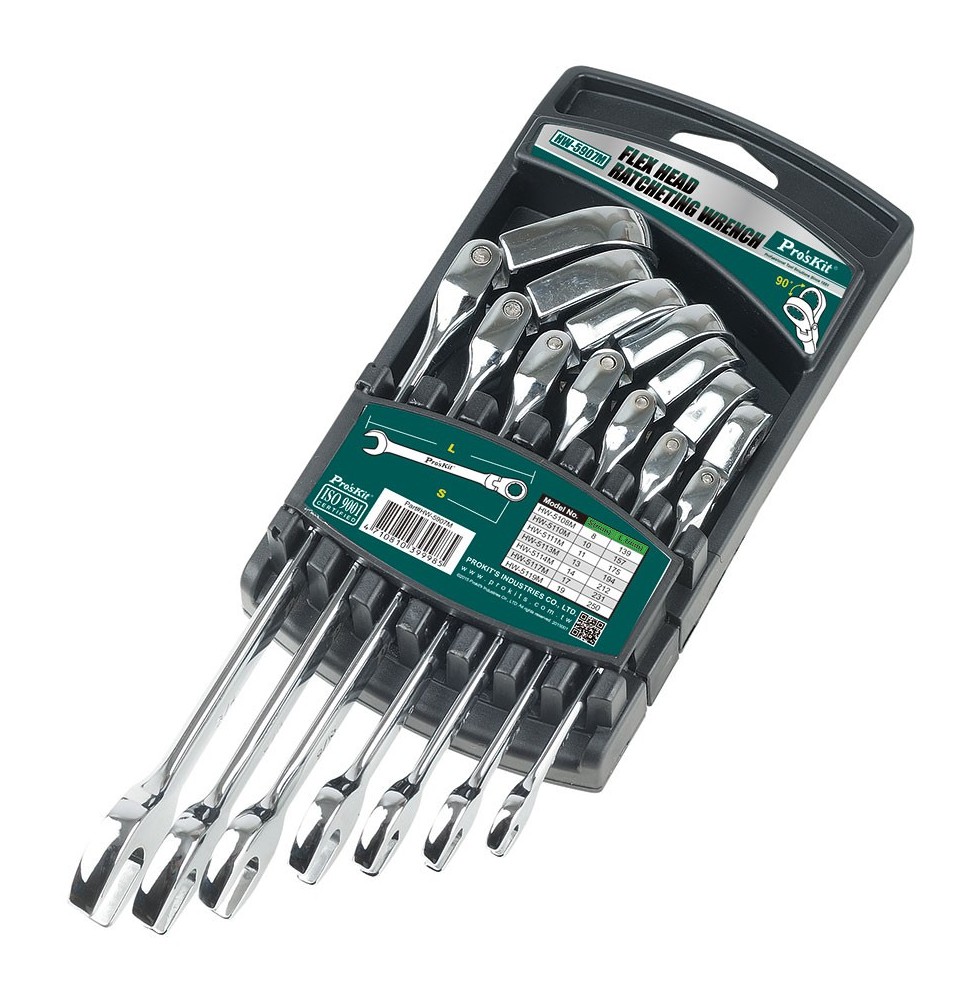 Set Chiavi a Bussola e Inserti Metrici Pros'Kit HW-5907M
