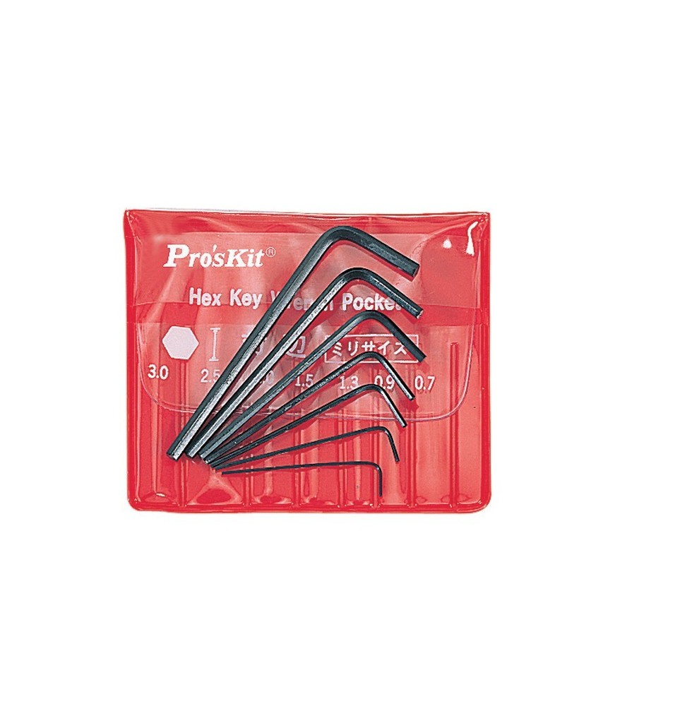 Set 7 pezzi mini chiavi esagonali Pro'sKit 8PK-022