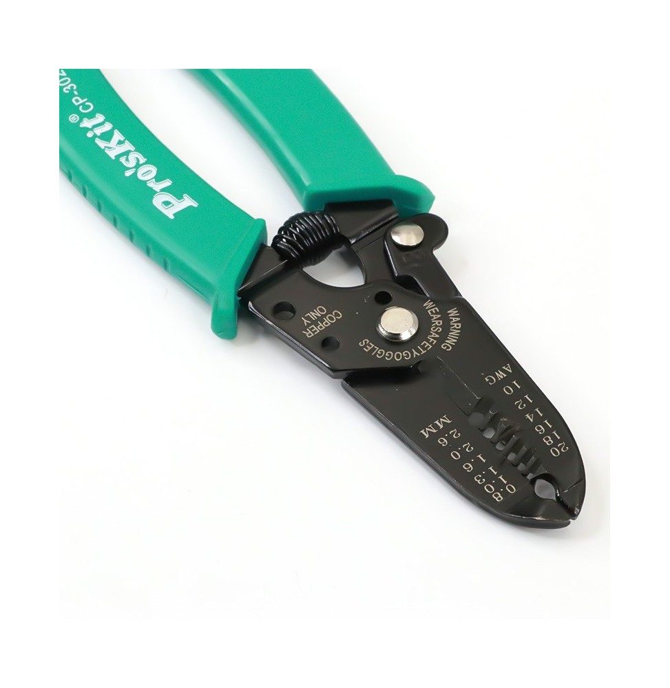 Pinza spelafili di precisione per cavi AWG Pro'sKit CP-302G