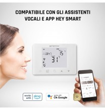 Termostato smart wi-fi a parete bianco 230v GBC 49683033