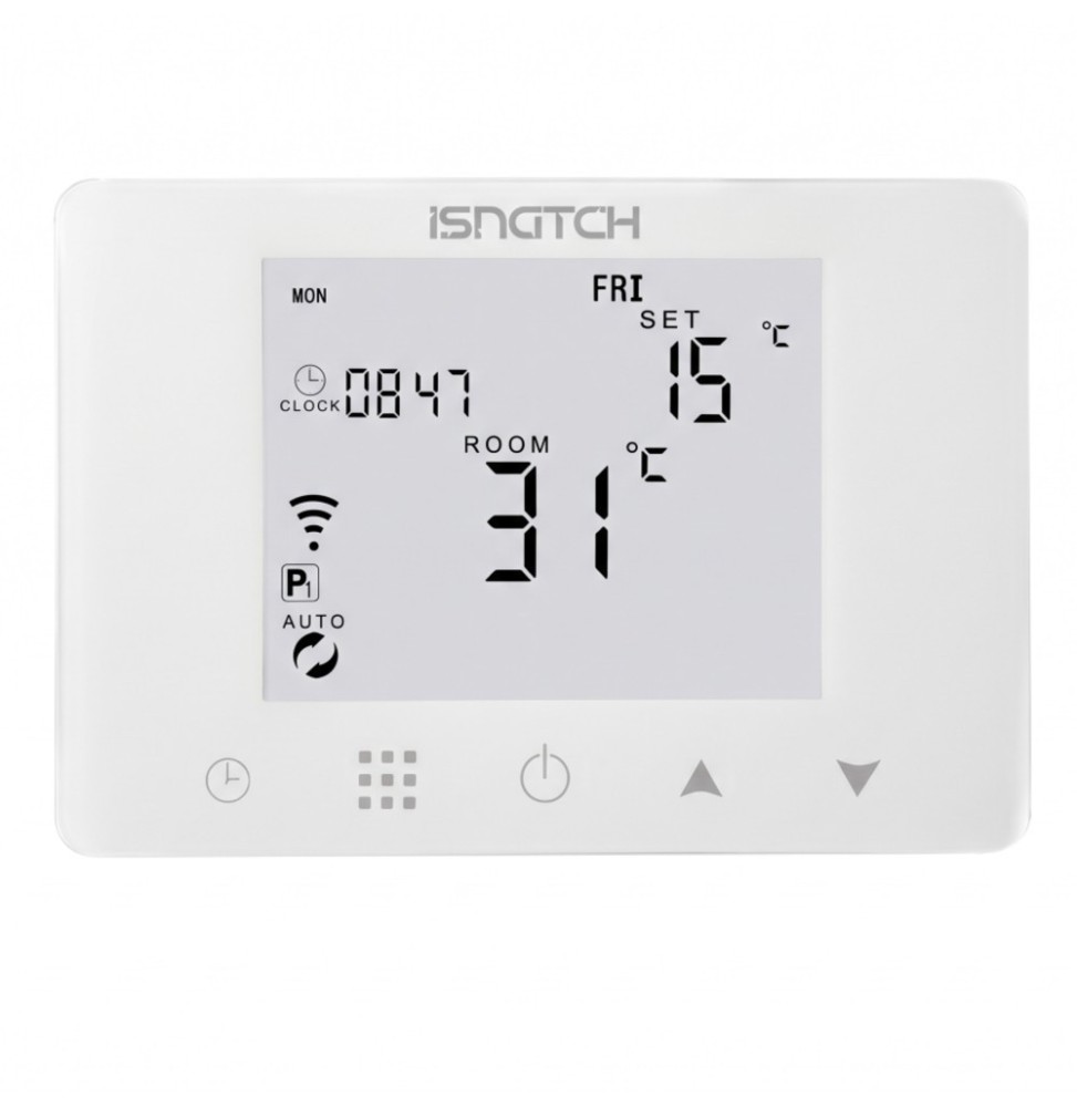 Termostato smart wi-fi a parete bianco 230v GBC 49683033