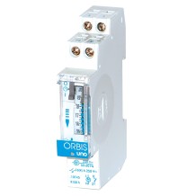 Interruttore Orario Giornaliero Elettromeccanico 1 Modulo DIN Riserva di Carica 150h Orbis UNO QRD OB400232