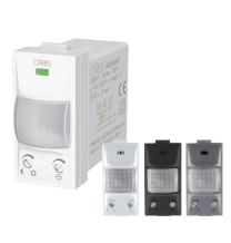 Rivelatore di Movimento da Incasso Serie Civili 1 Modulo Orbis MINIMAT Bianco Antracite Alluminio OB135312