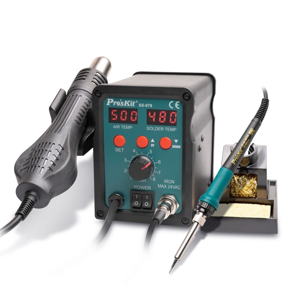 Stazione da Lavoro per SMD 2 in 1 Pro'Kit SS-979B