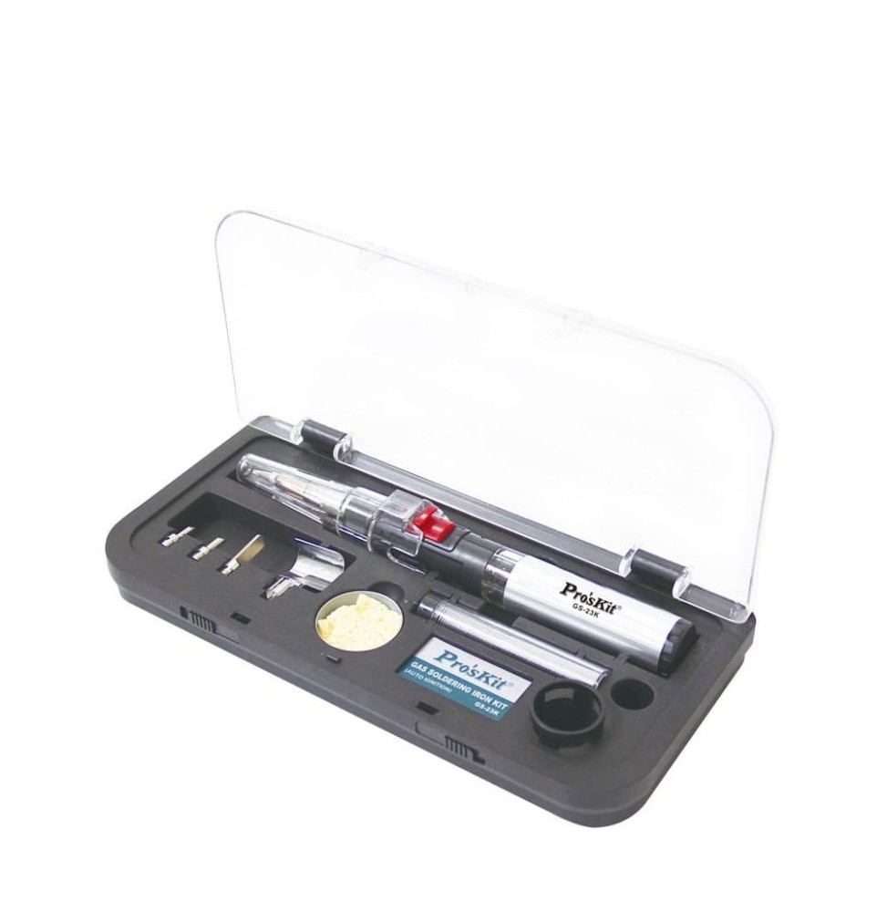 Kit Saldatore a Gas 3 in 1 Pro'sKit GS-23K Accensione Automatica