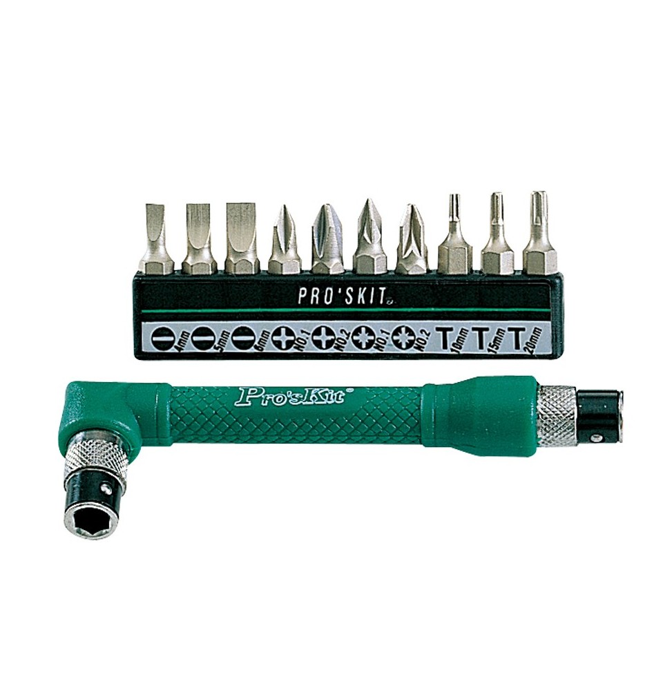 Set Giravite angolare con inserti Pro'sKit 1PK-212