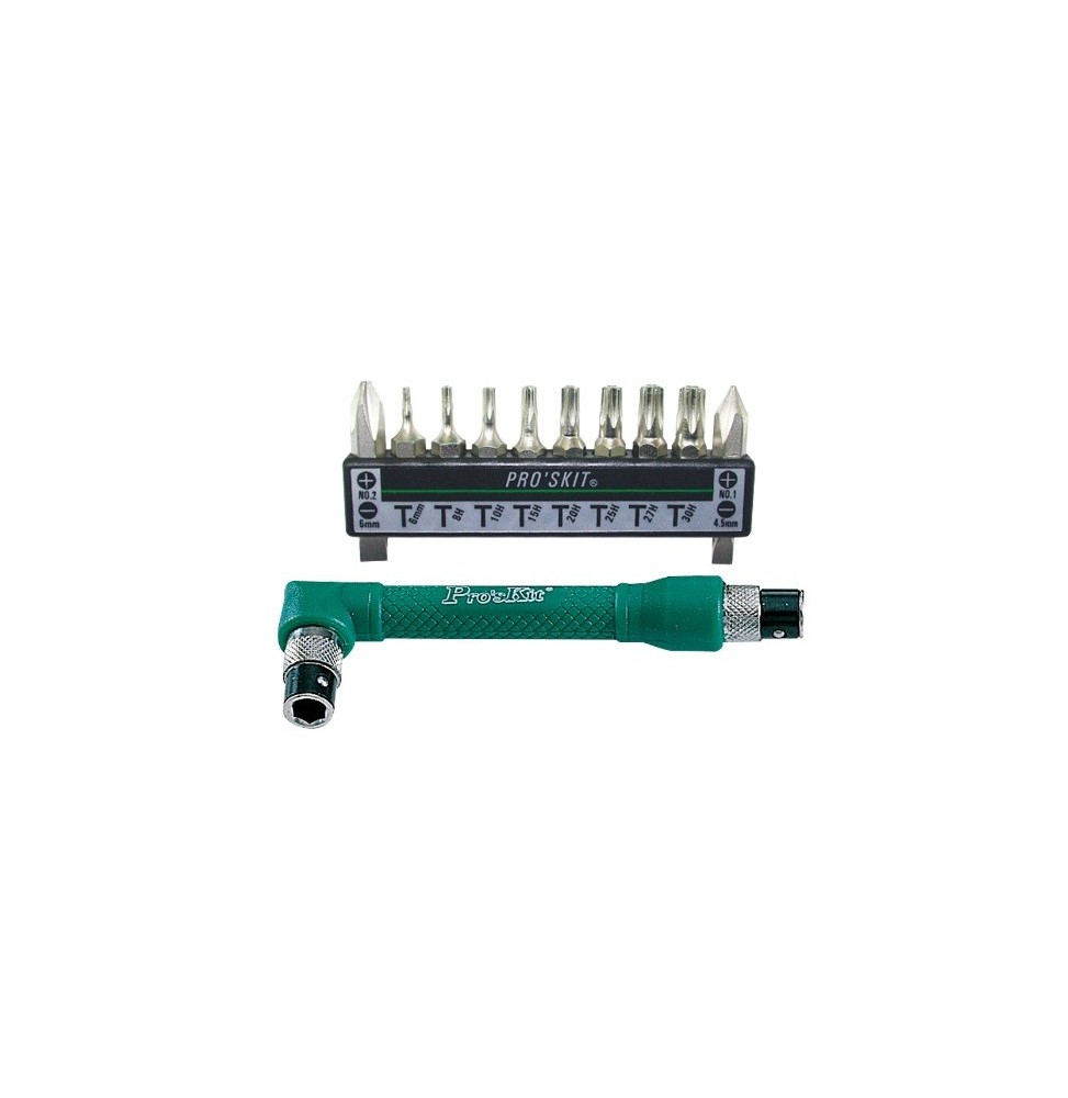 Set Giravite angolare con inserti Pro'sKit 1PK-212H