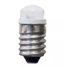 Lampada spia 230V a led bianca attacco E10 10x22 0230LDWE10