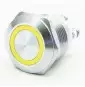 Pulsante antivandalo 19MM luminoso Giallo 24V IP65 GBC Konelko